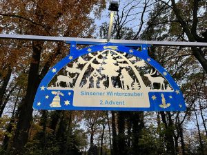 Winterzauber Schild groß
